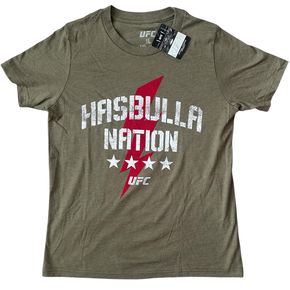 UFC Hasbulla Nation Olive Shirt T-Shirt Tee Men Women Youth Unisex NWT $25 MSRP - Picture 3 of 7